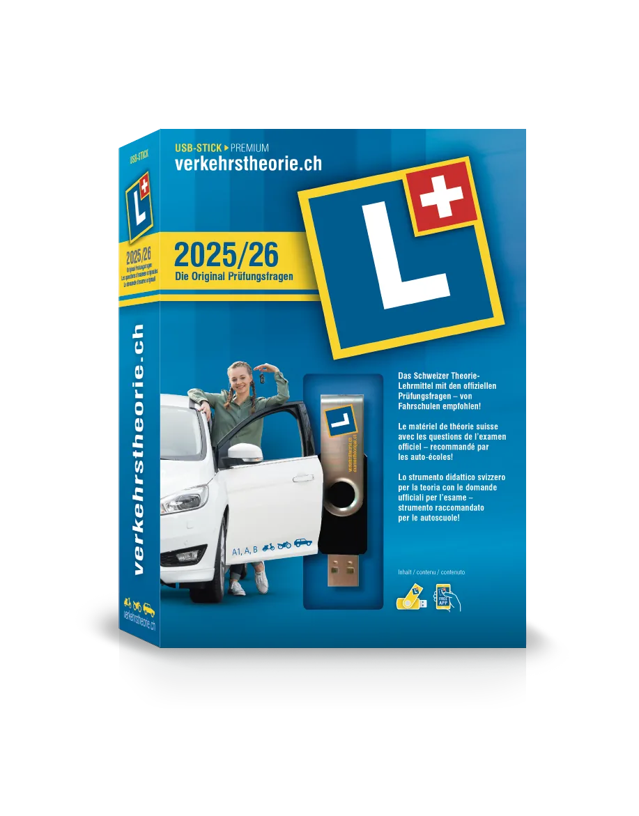 Clé USB + app smartphone "Examentheorique.ch" cat. A + B